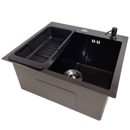 Kitchen sink Gerda GS 5045 G, 500x450 h = 200 mm, graphite color-1