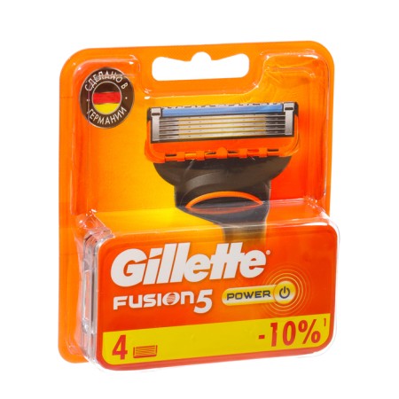 Exchange cassettes Gillette Fusion Power, 5 blades, 4 pcs