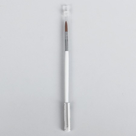A brush for building and design of nails, a petal, 19.5 cm, D - 5 × 18 mm, in a plastic case, white color-5