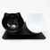 Plastic bowls on a black stand 27.5 x 14 x 15 cm black/white