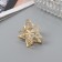 Hair crab "Florence" star, 3.5 cm, gold
