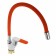 ACCOONA A4819P kitchen mixer, single -leaf, silicone spout, brass, orange/chrome