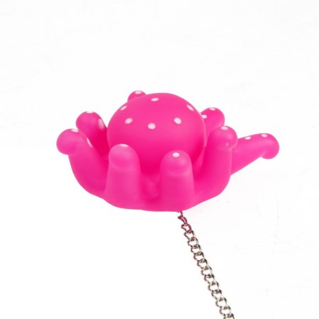 Bath plug with a toy "Osminog", d = 40 mm, PVC, metal, lilac-4