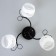 Milava chandelier 3he27 40W black-chromium 62x62x27 cm Bayerlux