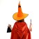 Carnival set "Magic", orange hat, broom, bag
