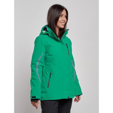 Ski jacket women's winter, size 50, green color-2