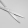 Scissors are manicure, straight, wide, 12 cm, silver color
