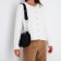 Bag Cross-Bodi with a zipper, black color