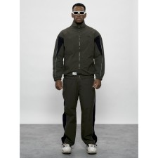 Спортивный костюм мужской, размер 56, цвет хаки