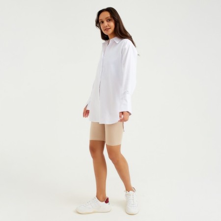 Women's blouse Minaku: Casual Collection, white color, size 50-1