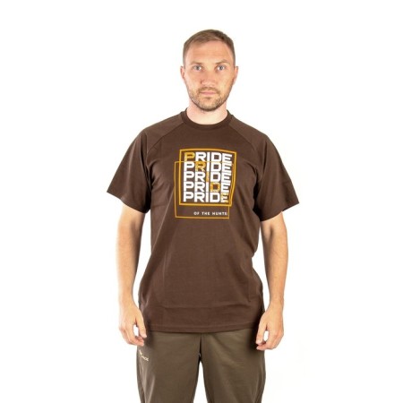 Pride Quadro T-shirt, cotton, dark brown, rs XS-1