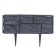 Decorative fence, 24 × 177.5 cm, 5 sections, plastic, gray, "stone"