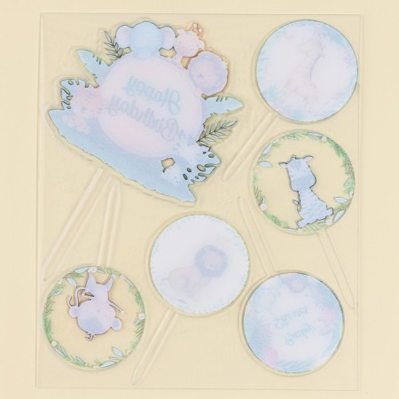 Set for decoration "Happy Birthday", animals-2