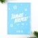 Gift New Year's Set: notebook, stickers 2 liters and magnetic bookmarks 2 pcs "Time set"