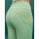 Sports women's leggings, size s, green color
