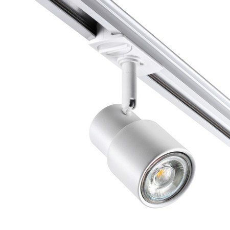 Trick lamp for a single -phase two -core (universal) novotech busbar. Molo, 50W, GU10, 145x120x81 mm, white color-3