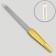 Metal file for nails, 15 cm, golden color