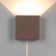 Wall lamp Mantra Davos XL, LED, 1830LM, 4000K, 150x100x150 mm, brown color