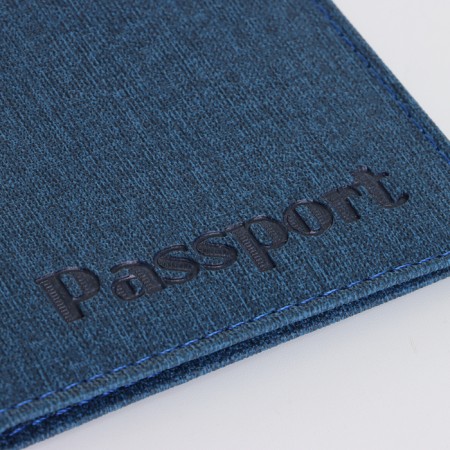 Cover for passport, blue color-4