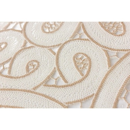 The tablecloth "openwork" Legend, 130 x 160 cm, beige color-5