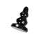 Anal plug Toyfa Popo Pleasure Monoceros, Christmas tree, PVC, 70x150 mm, black color