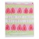 Notebook of 48 sheets in the cage "Berry Torte", covered cardboard, matte lamination Soft Touch, foil, mix
