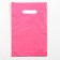 Polyethylene package with a cut handle, pink 20-30 cm, 30 μm