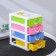 Mini - chest of drawers for trifles 4 sections "Rainbow", 13 × 9 × 14.5 cm, color mix