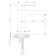 Rossinka RS33-13 washbasin mixer, one-handed, tall, monolithic, chromium color
