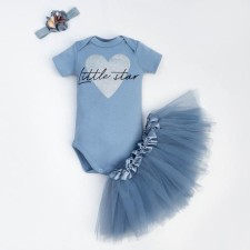 Set of baby I: body, skirt, bandage 