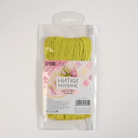 Muline threads, 8 ± 1 m, color graphite bright salute No. 3819-6