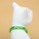 Kotoflash collar, with a bell, 30 x 1 cm, polyester, green