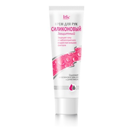 Hand cream Iris Cosmetic "Silicone", protective, 100 ml
