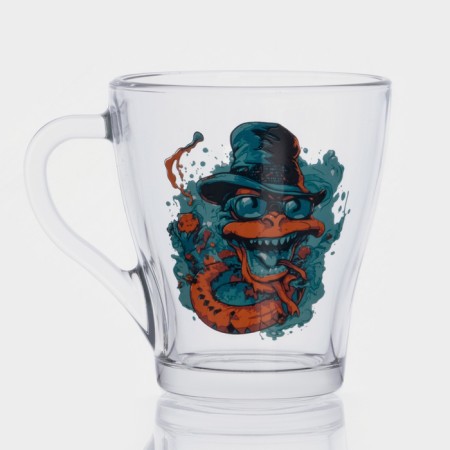 New Year's glass mug for tea "Symbol of the year 2025", 250 ml-3