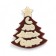 Figure from confectionery glaze "Christmas tree Happy New Year", 30 g