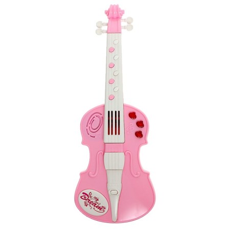 Musical toy "violin", light and sound effects, pink color-3
