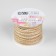 Decorative canvas braid, 6 mm, 9 ± 0.5 m, light beige/beige color