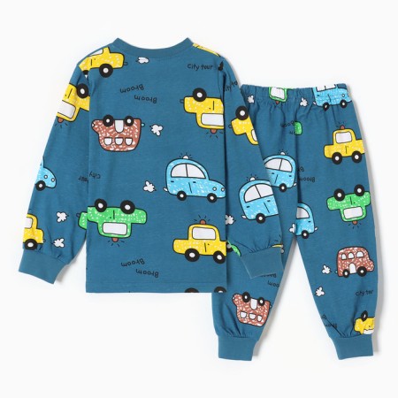 Pajamas for boys, jeans/cars, height 98 cm-5