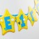 Garland on the eyelets "I am 1 year", length 140 cm, Mickey Mouse