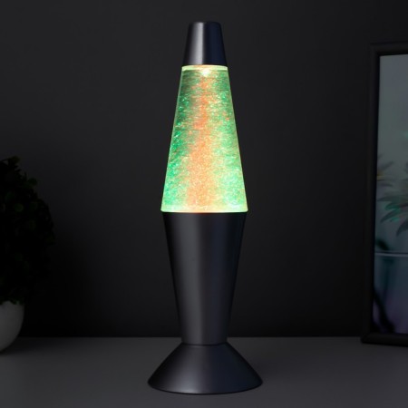 Smerch lamp LED lava, sparkles, silver 32 cm Risalux-2