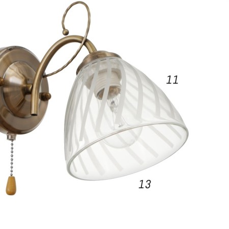 Bra 1570/1 E27 40W bronze 25x14x18 cm-3