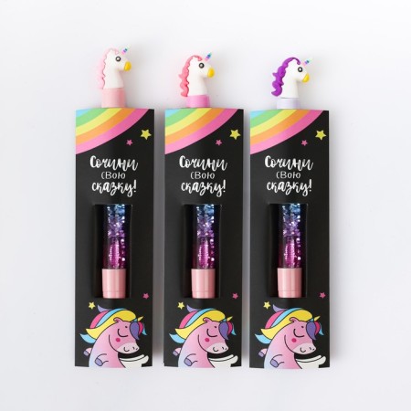 Pen - shaker, blue color “Compose your fairy tale”, mix-7