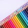 Pencils 24 colors, in metal pencil case, triangular, wooden, landscape mix