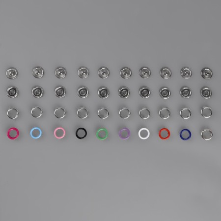 Shirt buttons, open, in the organizer, d = 9.5 mm, 200 pcs, color colorful color-1