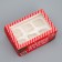 Folding box for 6 cupcakes with the Window "New Year's Park", 25 x 17 x 10 cm, New Year