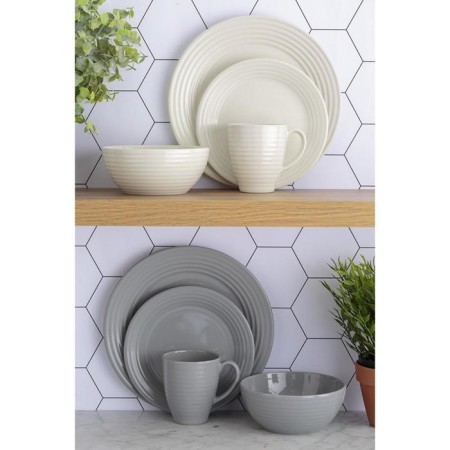 Living lunch plate, 27 cm, gray-2