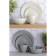 Living lunch plate, 27 cm, gray
