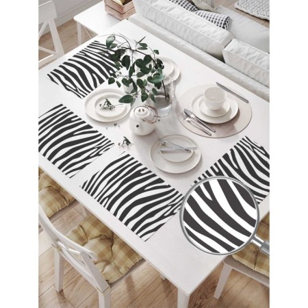 A set of napkins for setting the Zebra table, rectangular, size 32x46 cm, 4 pcs-1