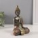 Souvenir Polystone "Buddha - Mudra Namascar" gray 9.5x13.5x19.5 cm