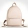 Women's backpack of artificial leather on the zipper Textura, beige color